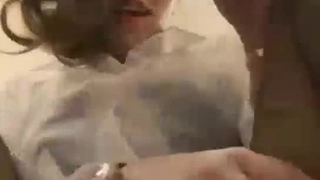 肥胖的红发女郎Rita Fox被双重插入并被精液覆盖